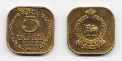 5 центов 1971 года