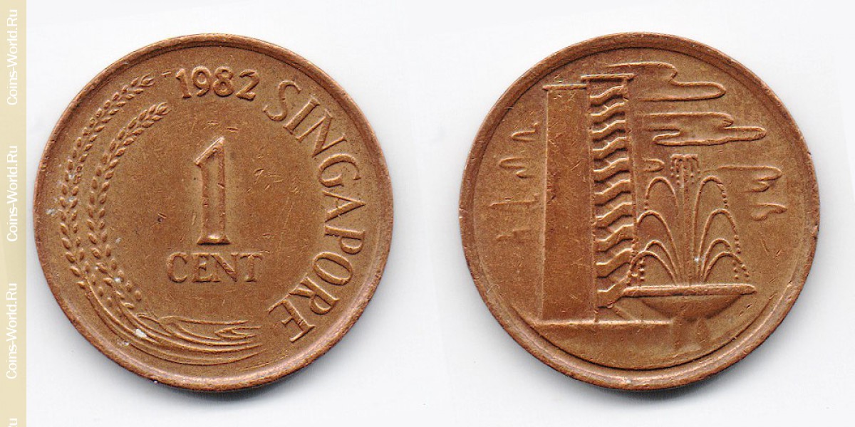 1 cêntimo 1982, Singapura
