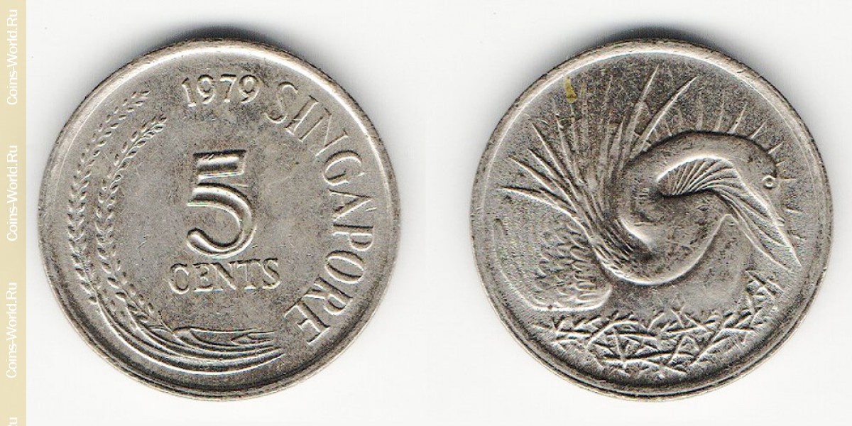 5 centavos 1979 Singapur