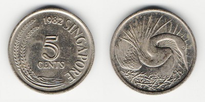 5 центов 1982 года