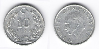 10 lira 1986