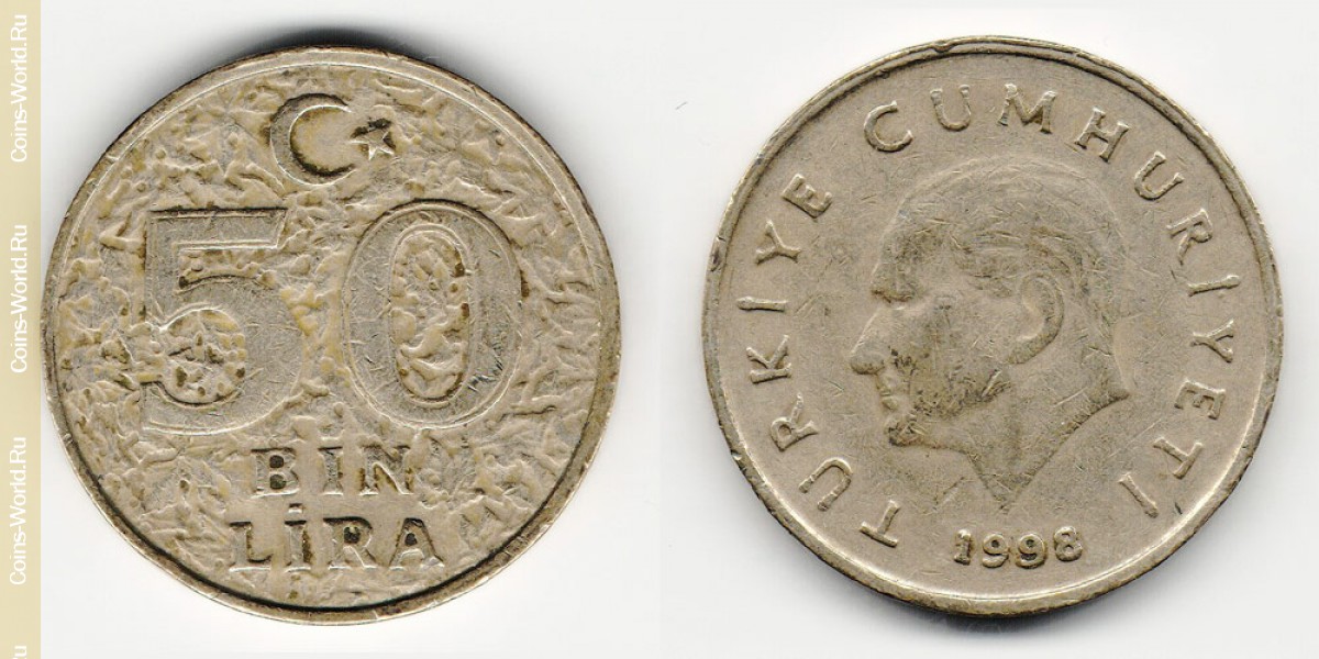 50000 Lira 1998 Türkei
