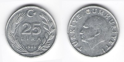 25 Lira  1985