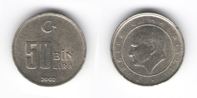 50000 liras 2002