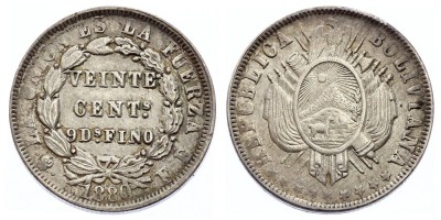 20 сентаво 1880 года