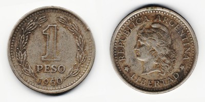 1 песо 1960 года