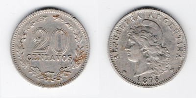 20 centavos 1896