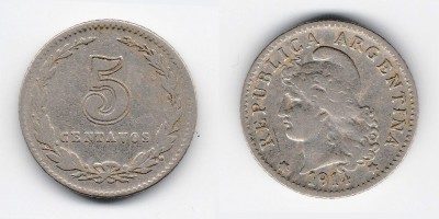 5 centavos 1914