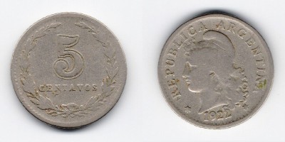 5 centavos 1922