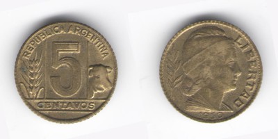 5 centavos 1950
