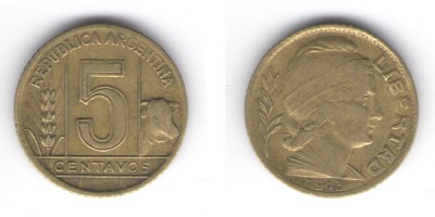 5 centavos 1943