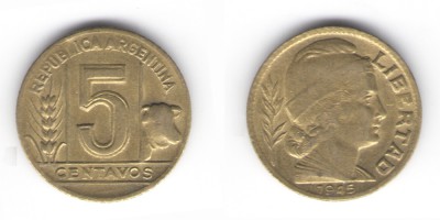 5 centavos 1945