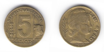 5 centavos 1949