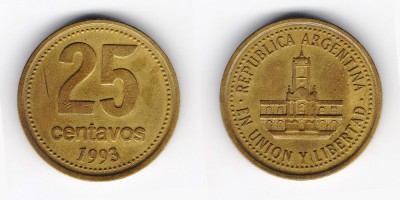 25 centavos 1993