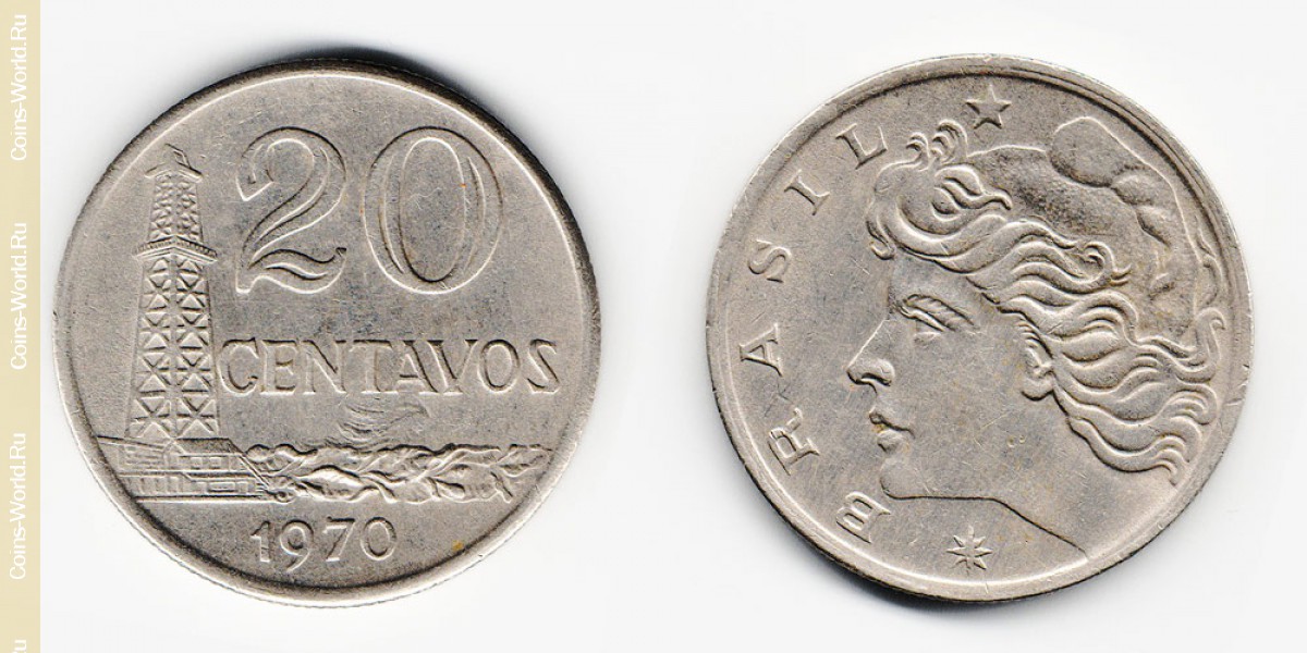 20 centavos 1970 Brazil