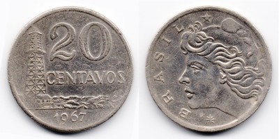 20 сентавос 1967 года