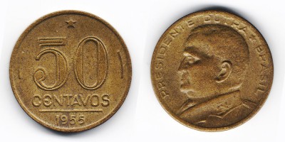 50 centavos 1955