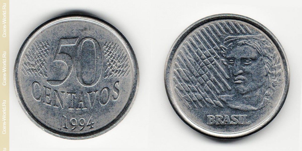 50 centavos 1994, o Brasil