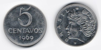 5 centavos 1969