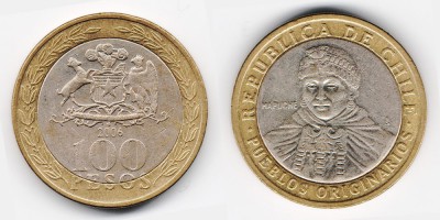 100 песо 2006 года