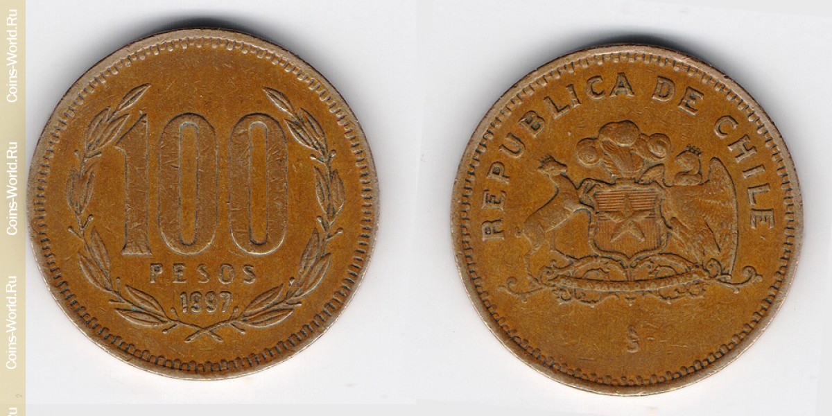 100 pesos 1997, Chile