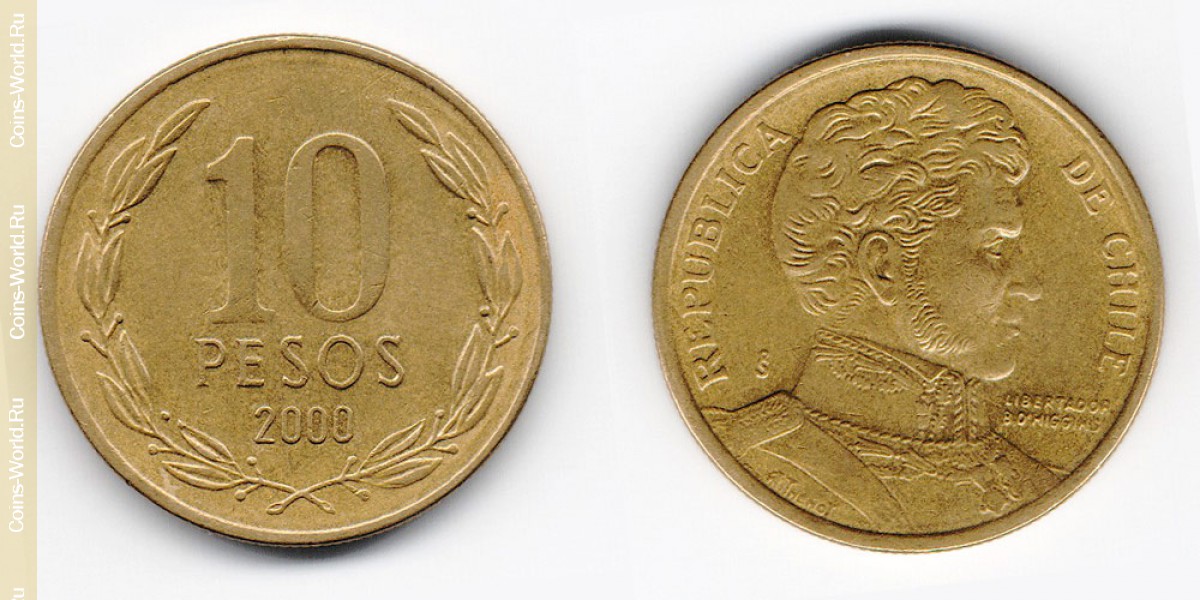 10 песо 2000 года Чили