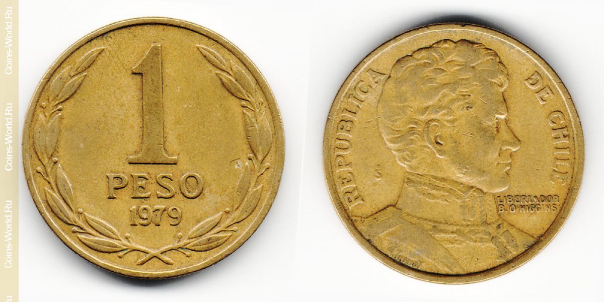 1 песо 1979 года Чили