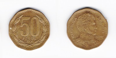 50 песо 2006 года