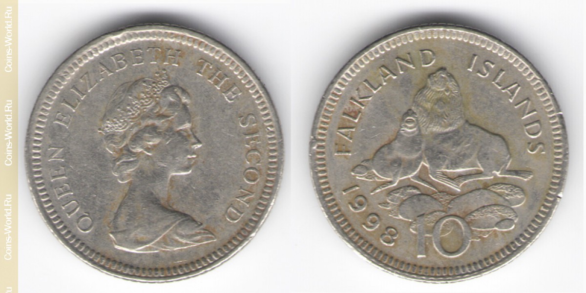 10 Pence 1998 Falklandinseln