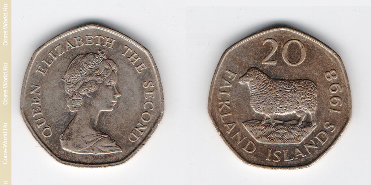 20 pence 1998 Falkland Islands