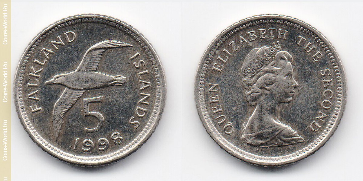 5 Pence 1998 Falklandinseln