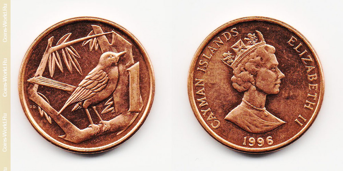 1 centavo 1996 Islas Caimán