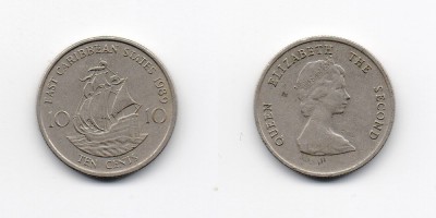 10 центов 1989 года