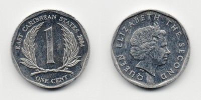 1 цент 2004 года