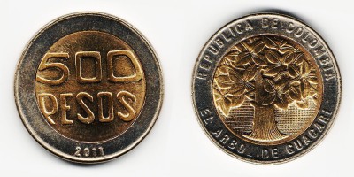 500 песо 2011 года