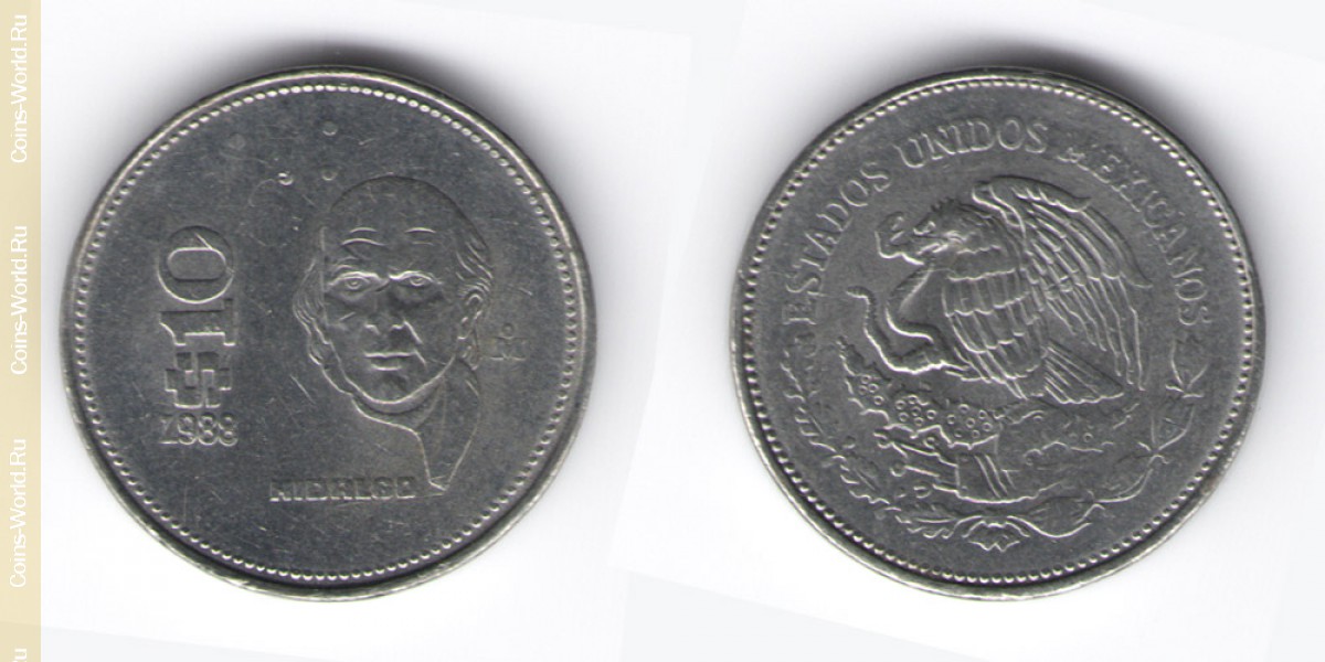 10 Pesos 1988 Mexiko