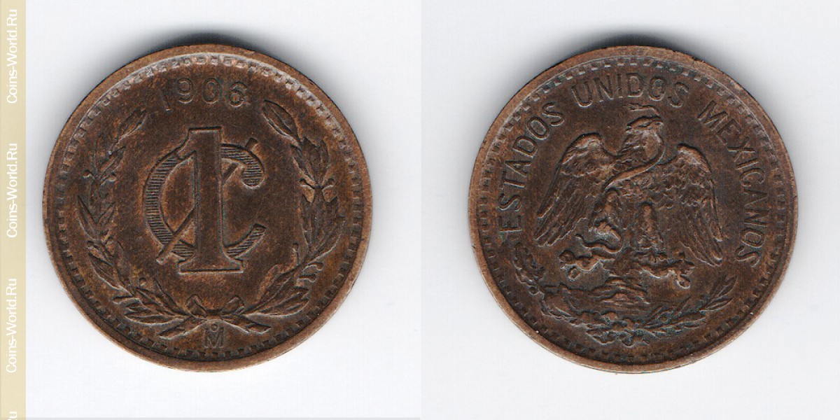 1 centavo 1906, México