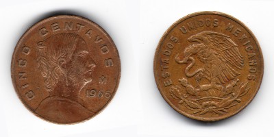 5 centavos 1966