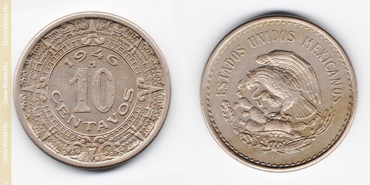 10 сентаво 1946 года Мексика