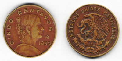 5 centavos 1959