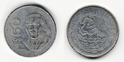 50 pesos 1988
