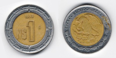 1 песо 1993 года