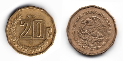 20 centavos 2005