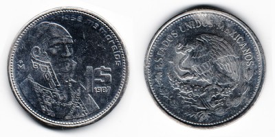 1 peso 1987