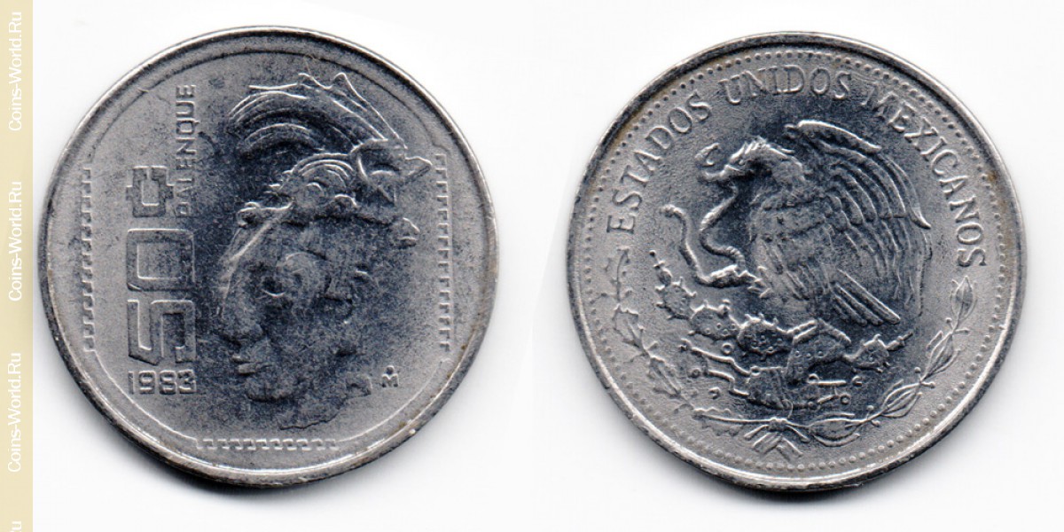 50 centavos 1983, México