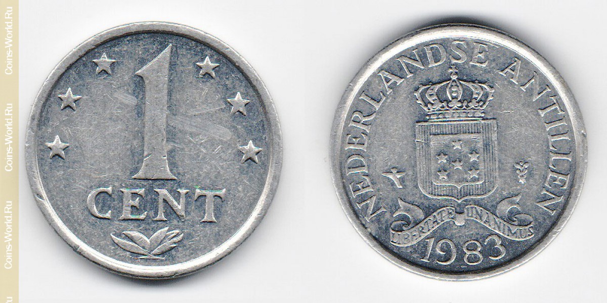 1 цент 1983 года Нидерландские Антильские острова