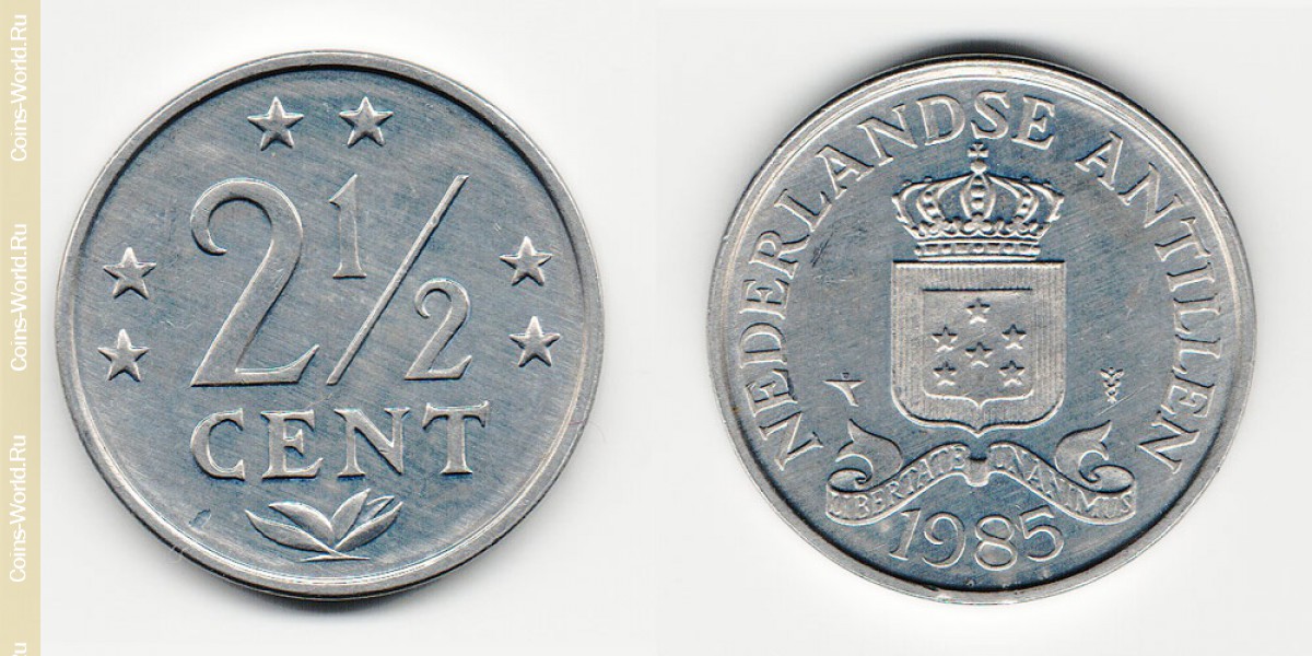 2½ cêntimos 1985, Antilhas Neerlandesas