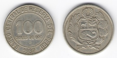 100 soles 1982