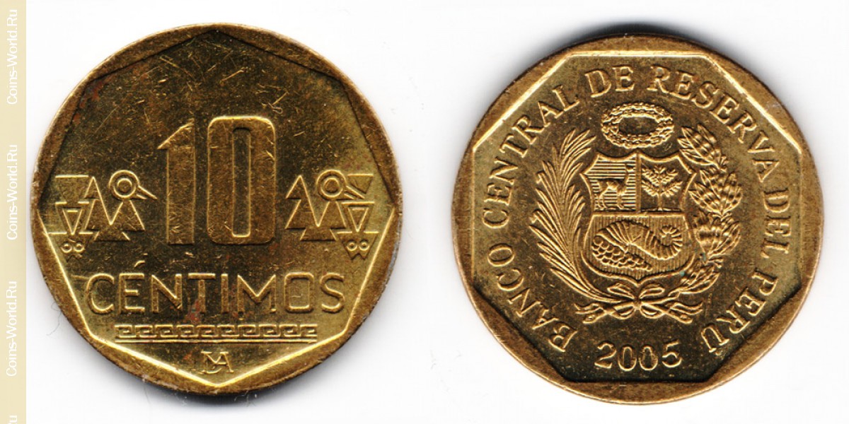 10 Centimes 2005 Peru
