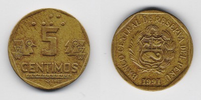 5 céntimos 1991